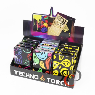 TECHNO TORCH WINDPROOF POKER LIGHTER 15CT/ DISPLAY
